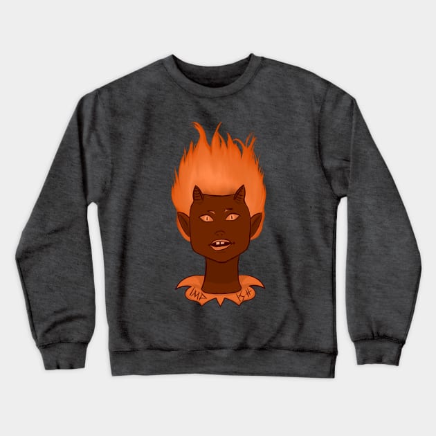 Impish Crewneck Sweatshirt by alinalilly